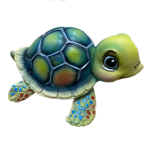 Polyresin Sea Animal Ornament Resin Sea Turtle Figurine For Tabletop Decor Resin Ocean Collection