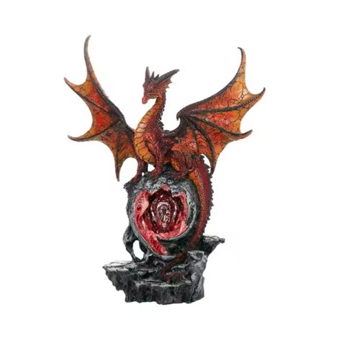 High Quality Custom 3D Model Polyresin Dragon Decorating Figurine Fantasy Statue