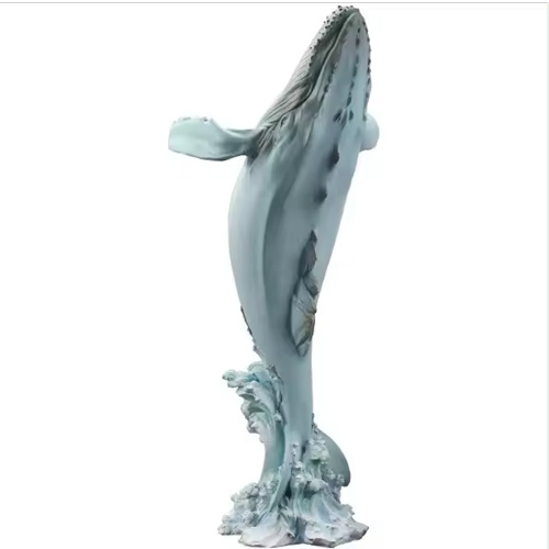 Modern interior art sculpture sea animal sculpture whale sculpture