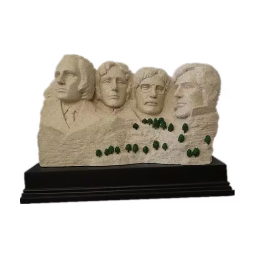 Polyresin mount Rushmore sculpture home decoration business gift crafts