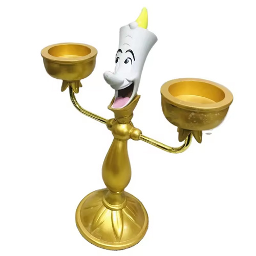 Resin ornaments statue candlestick holders customized candle stick collection Cartoon toy figure Candle Holder