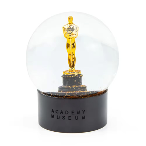 Custom Ornament Souvenir Gift Resin Oscar Statuette Snow Ball/Custom Snow Globes Oscar Statuette Snow Globe