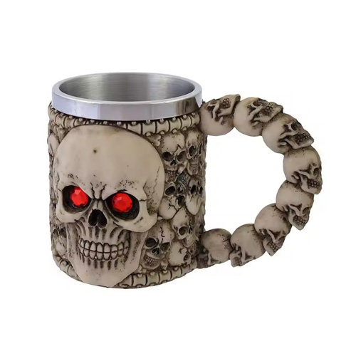 Resin custom decorative Mini skulls Tankards mug