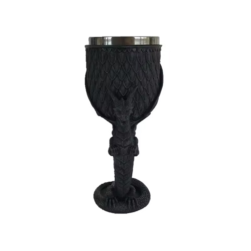 Resin winged dragon goblet dragon figure mug cup